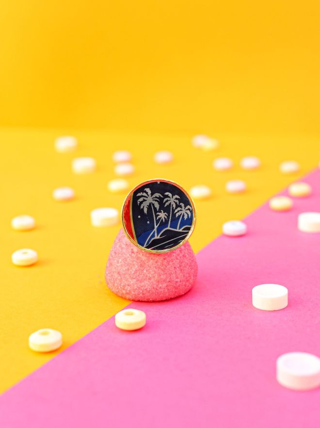 Bague Tahiti 2 en canette recyclée